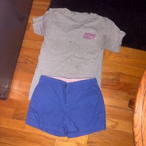 Dockers Blue Shorts with Pink Lining
